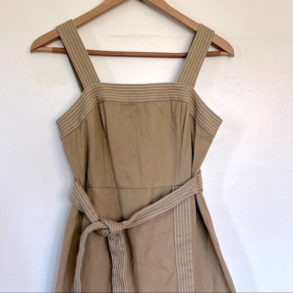 Urban Outfitters Trapunto Stitch Twill Mini Dress Sz 4 - Picture 6 of 16